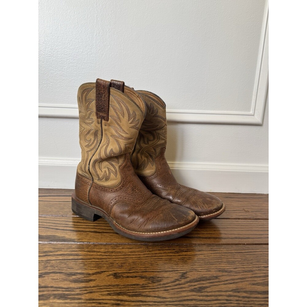 Ariat 10006714 11 Inch Quickdraw Embroidered Square Toe Mens Boots Size 9D